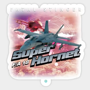 F/A18 Super Hornet  Airforce Pilot Gift Modern Warbird Sticker